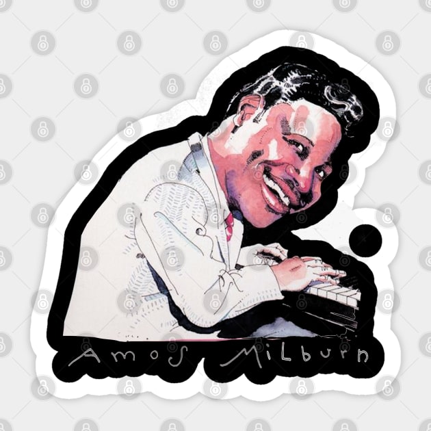 Honoring the Blues Legacy Amos Fan Tee Sticker by MilanVerheij Bike